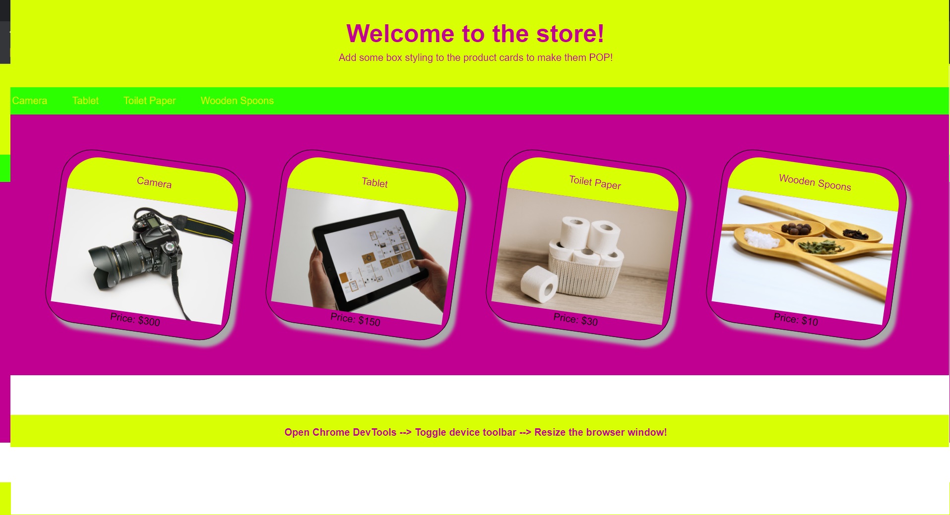 CSS Box Styling
